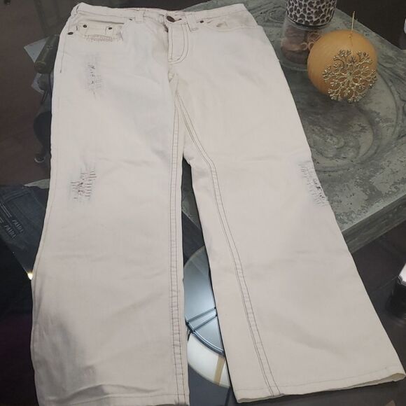 silver Jeans White Distressed Jeans - Picture 10 of 10